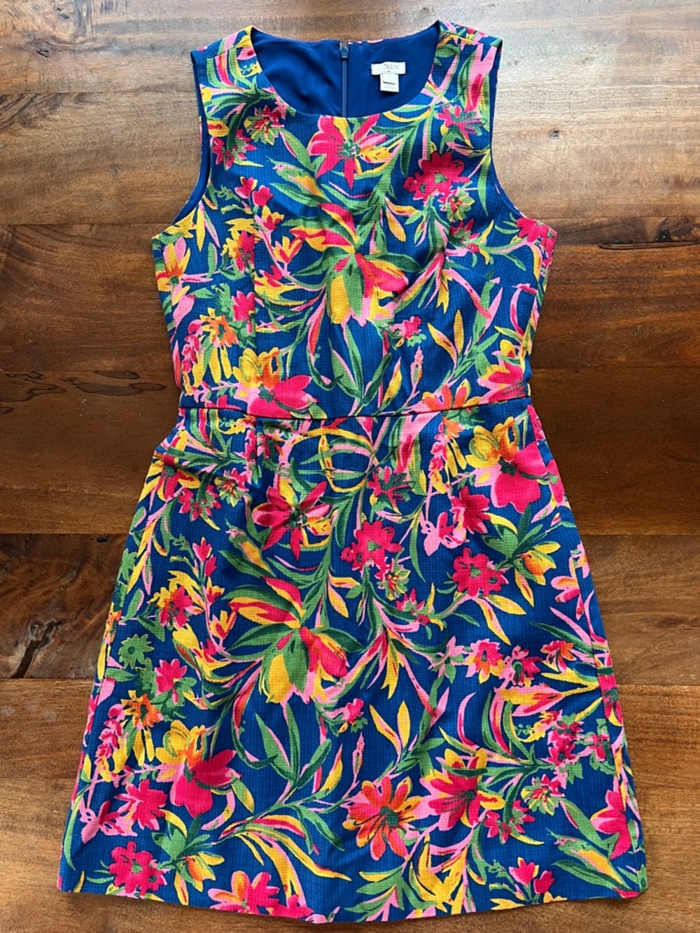 J.Crew Women's  Floral Sleeveless Sheath Dress Cotton 6